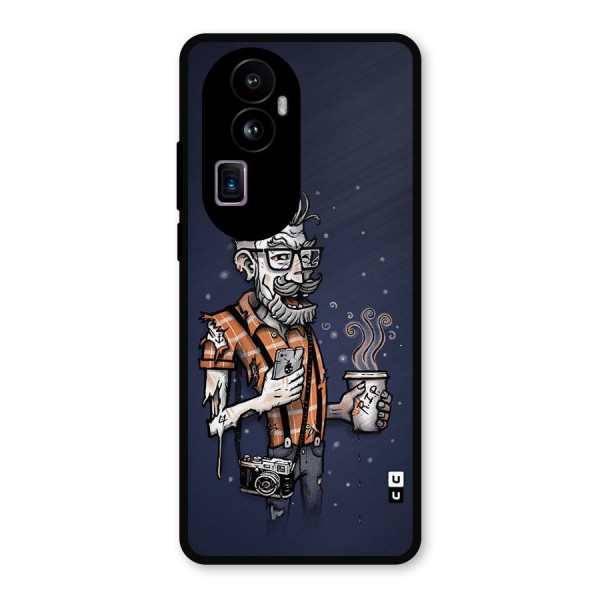 Photographer illustration Metal Back Case for Oppo Reno10 Pro Plus