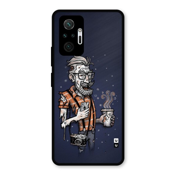 Photographer illustration Metal Back Case for Redmi Note 10 Pro Max