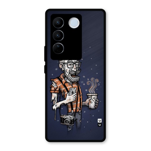 Photographer illustration Metal Back Case for Vivo V27