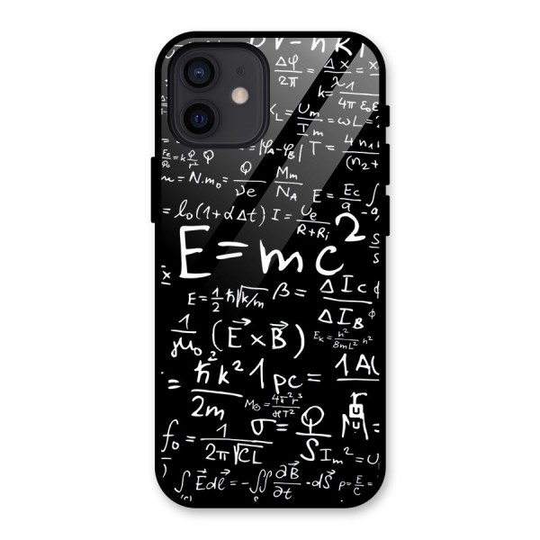 Physics Equation Glass Back Case for iPhone 12