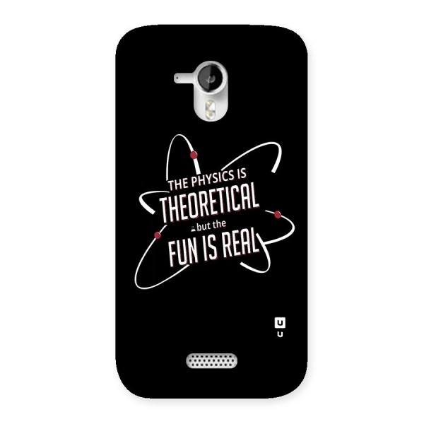 Physics Theoretical Fun Real Back Case for Micromax Canvas HD A116