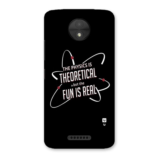 Physics Theoretical Fun Real Back Case for Moto C