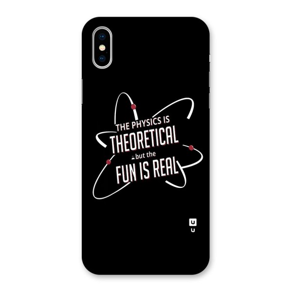 Physics Theoretical Fun Real Back Case for iPhone X
