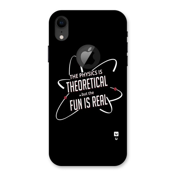 Physics Theoretical Fun Real Back Case for iPhone XR Logo Cut