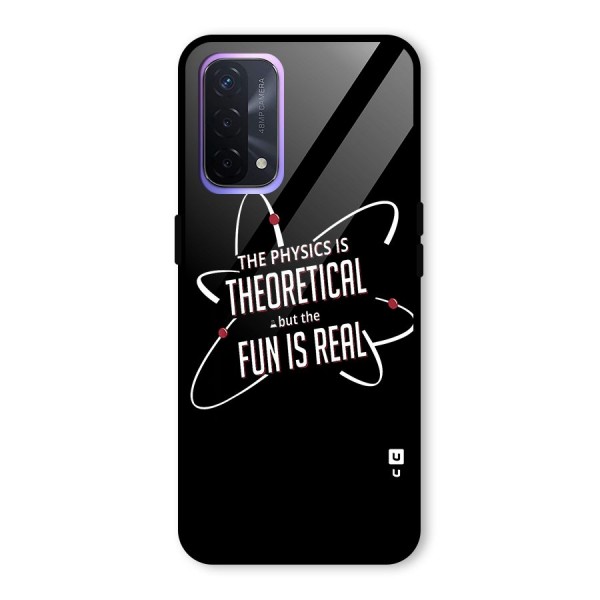 Physics Theoretical Fun Real Glass Back Case for Oppo A74 5G
