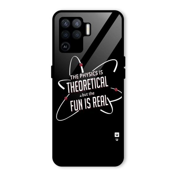Physics Theoretical Fun Real Glass Back Case for Oppo F19 Pro