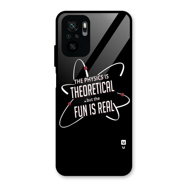 Physics Theoretical Fun Real Glass Back Case for Redmi Note 10S