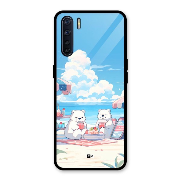 Picnic Time Glass Back Case for Oppo F15