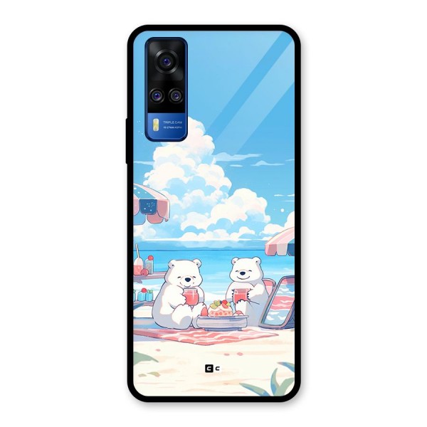 Picnic Time Glass Back Case for Vivo Y51A