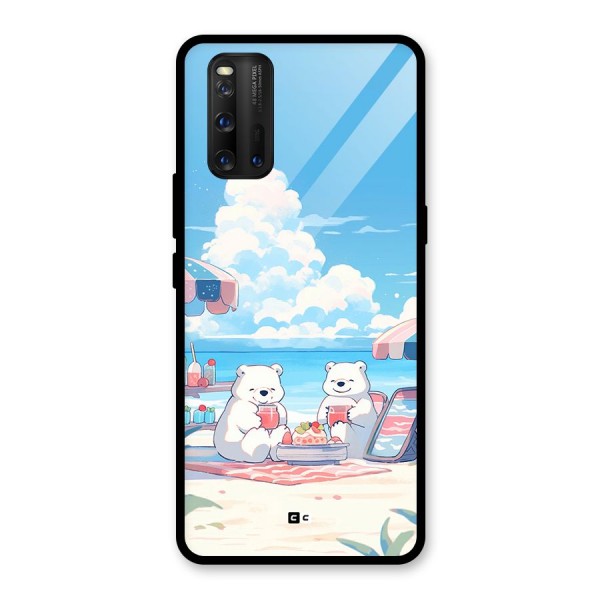 Picnic Time Glass Back Case for Vivo iQOO 3