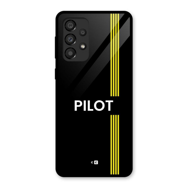 Pilot Stripes Glass Back Case for Galaxy A33 5G