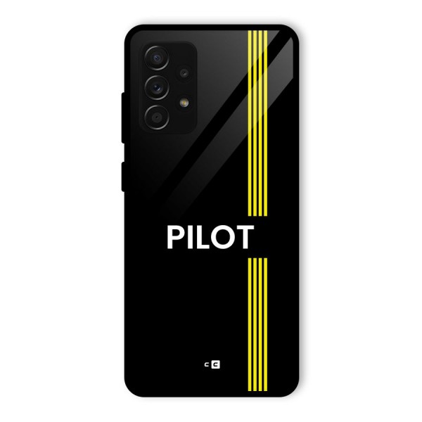 Pilot Stripes Glass Back Case for Galaxy A53 5G