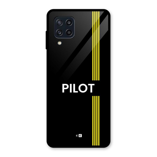 Pilot Stripes Glass Back Case for Galaxy M32