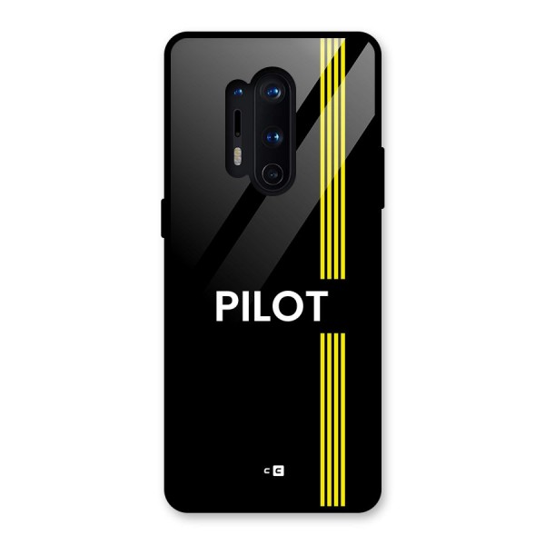 Pilot Stripes Glass Back Case for OnePlus 8 Pro