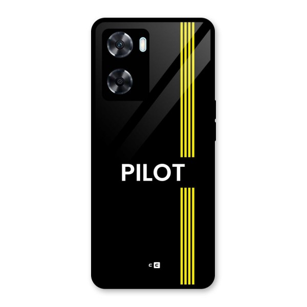 Pilot Stripes Glass Back Case for Oppo A77