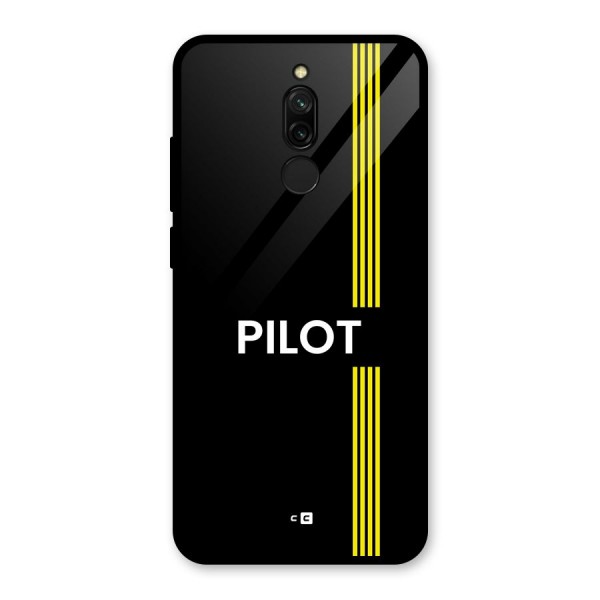 Pilot Stripes Glass Back Case for Redmi 8