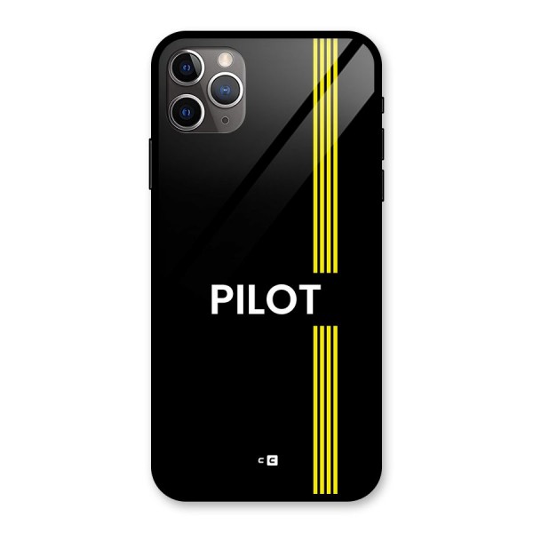 Pilot Stripes Glass Back Case for iPhone 11 Pro Max