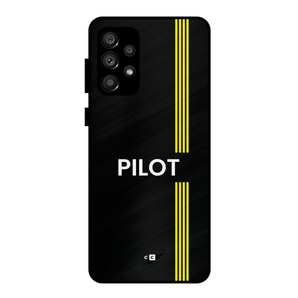 Pilot Stripes Metal Back Case for Galaxy A73 5G