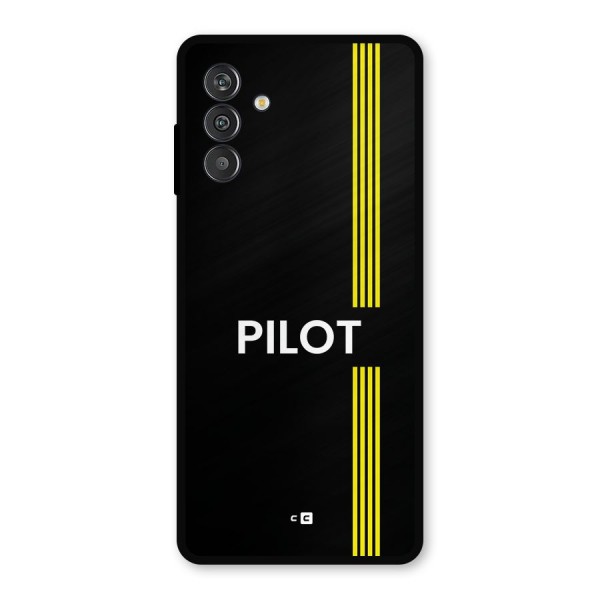 Pilot Stripes Metal Back Case for Galaxy M14 5G