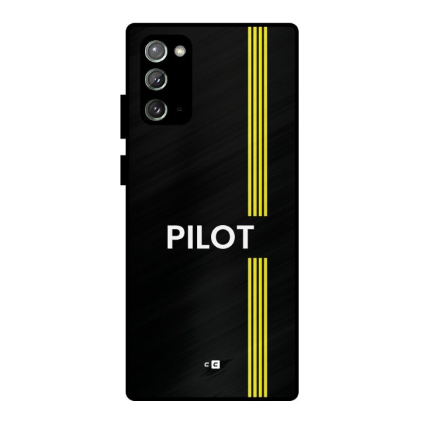 Pilot Stripes Metal Back Case for Galaxy Note 20