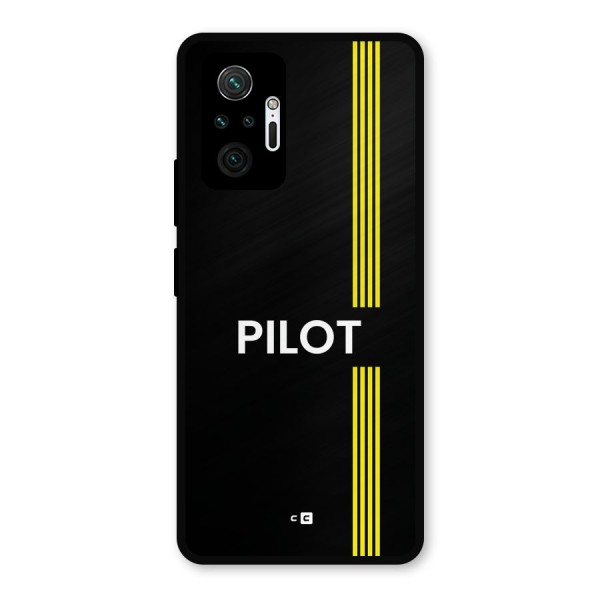 Pilot Stripes Metal Back Case for Redmi Note 10 Pro Max