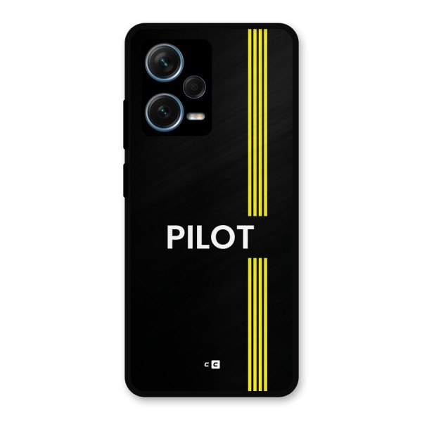 Pilot Stripes Metal Back Case for Redmi Note 12 Pro Plus 5G