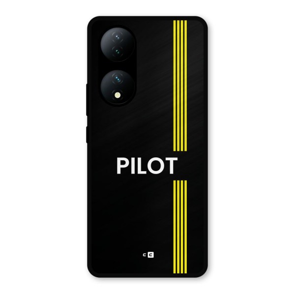 Pilot Stripes Metal Back Case for Vivo Y100