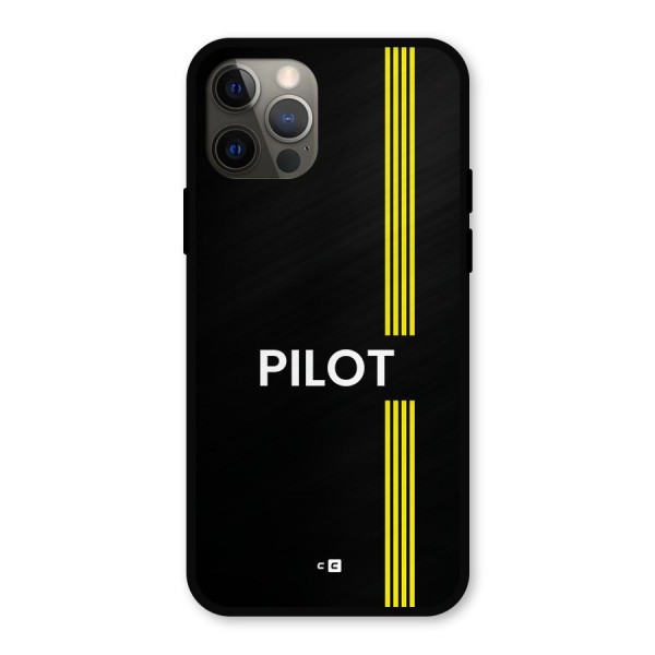 Pilot Stripes Metal Back Case for iPhone 12 Pro