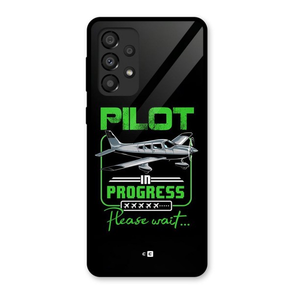 Pilot in Progress Glass Back Case for Galaxy A33 5G