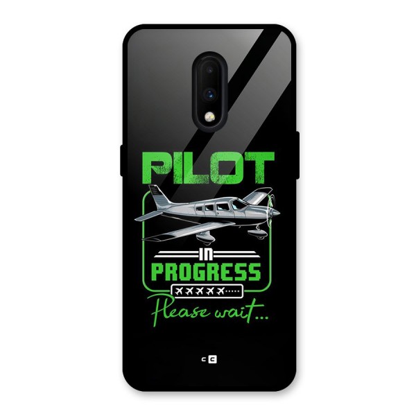 Pilot in Progress Glass Back Case for OnePlus 7