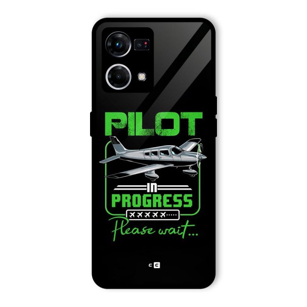 Pilot in Progress Glass Back Case for Oppo F21 Pro 4G