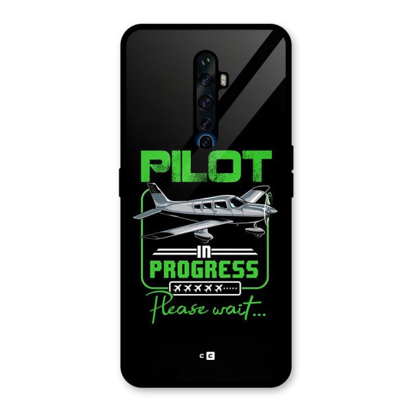 Pilot in Progress Glass Back Case for Oppo Reno2 F