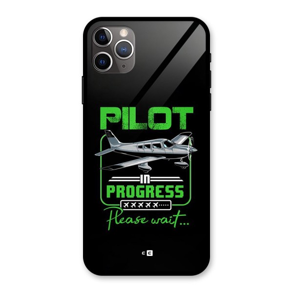 Pilot in Progress Glass Back Case for iPhone 11 Pro Max