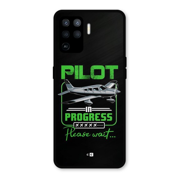 Pilot in Progress Metal Back Case for Oppo F19 Pro