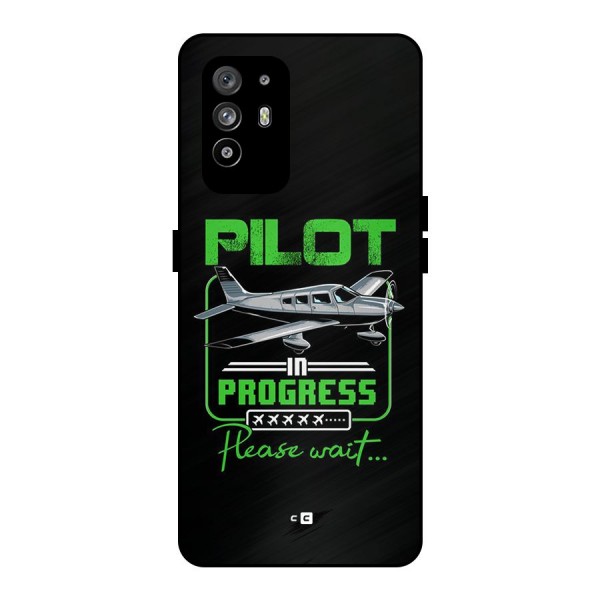 Pilot in Progress Metal Back Case for Oppo F19 Pro Plus 5G