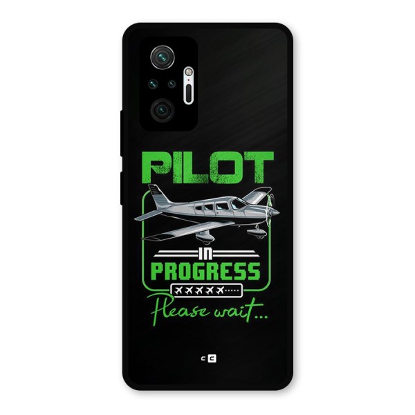 Pilot in Progress Metal Back Case for Redmi Note 10 Pro Max