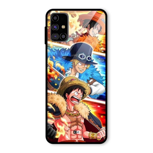 Pirate Brothers Glass Back Case for Galaxy M31s