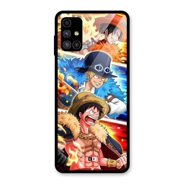 Pirate Brothers Glass Back Case for Galaxy M51