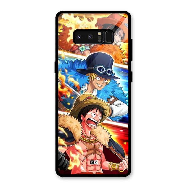 Pirate Brothers Glass Back Case for Galaxy Note 8