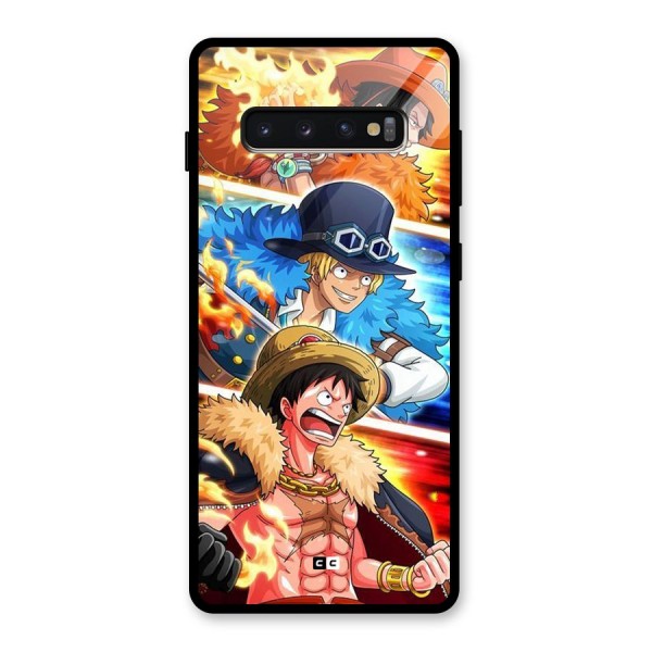 Pirate Brothers Glass Back Case for Galaxy S10 Plus