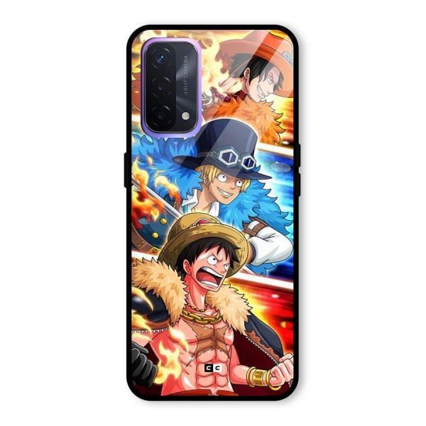 Pirate Brothers Glass Back Case for Oppo A74 5G