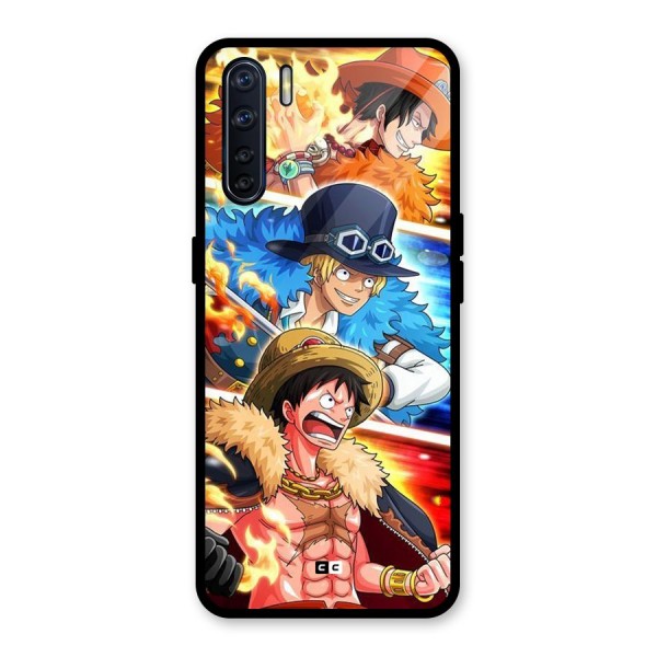 Pirate Brothers Glass Back Case for Oppo F15