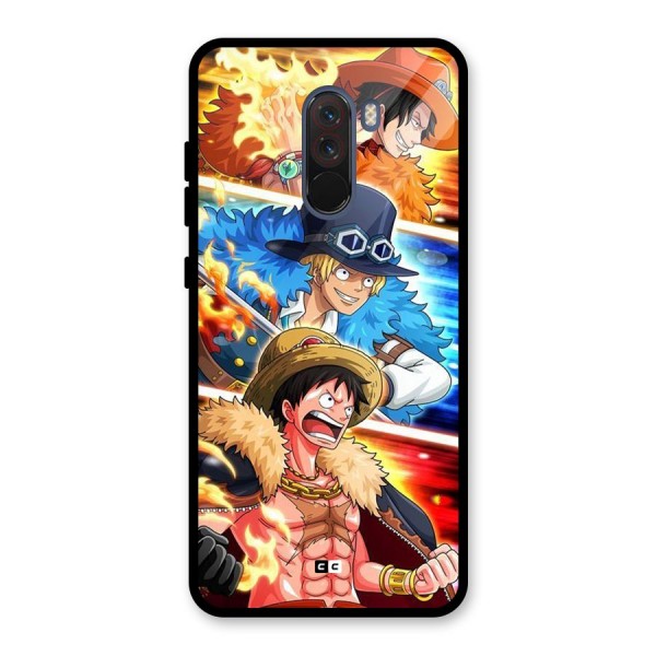 Pirate Brothers Glass Back Case for Poco F1
