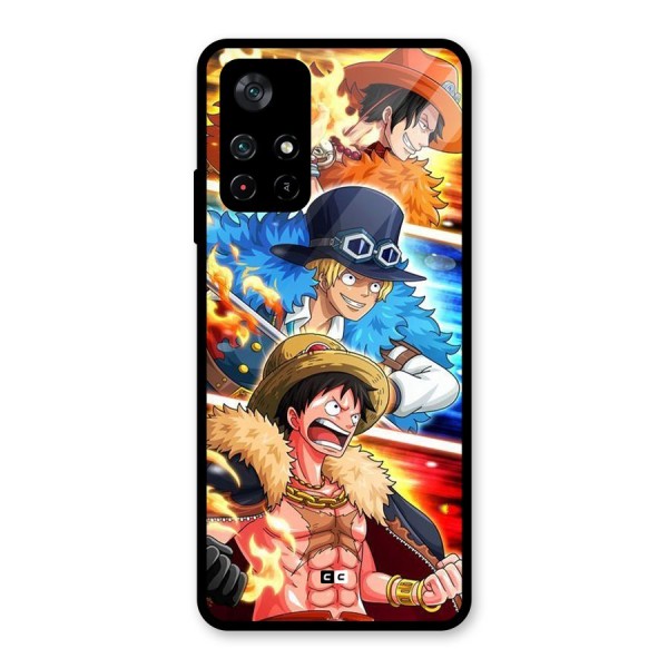 Pirate Brothers Glass Back Case for Poco M4 Pro 5G