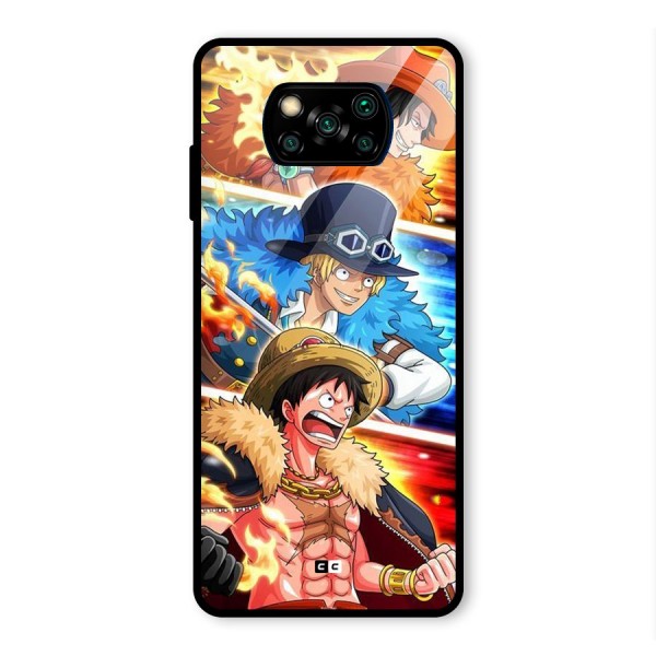 Pirate Brothers Glass Back Case for Poco X3 Pro