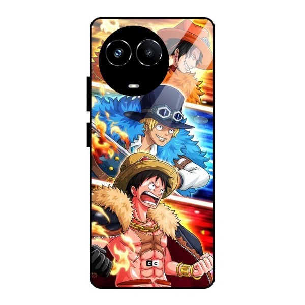 Pirate Brothers Glass Back Case for Realme 11X