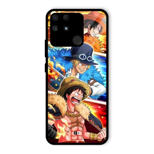 Pirate Brothers Glass Back Case for Realme Narzo 50A