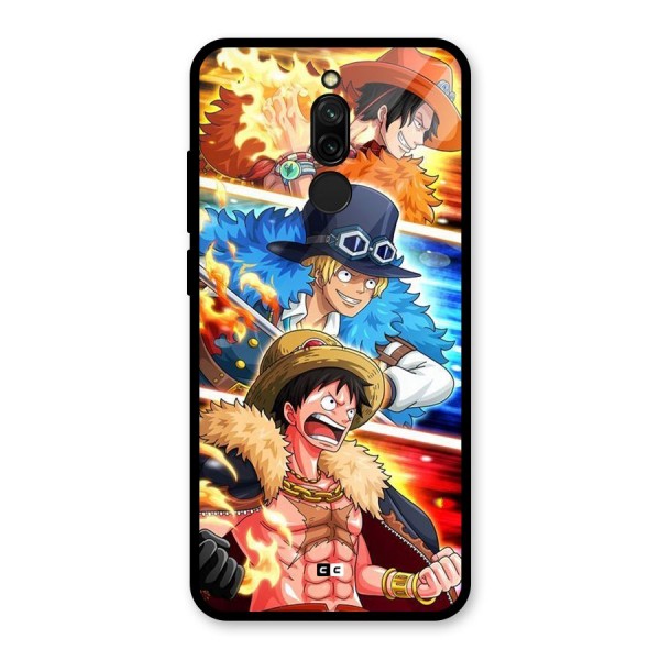 Pirate Brothers Glass Back Case for Redmi 8