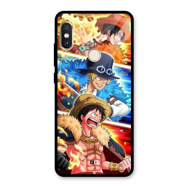 Pirate Brothers Glass Back Case for Redmi Note 5 Pro