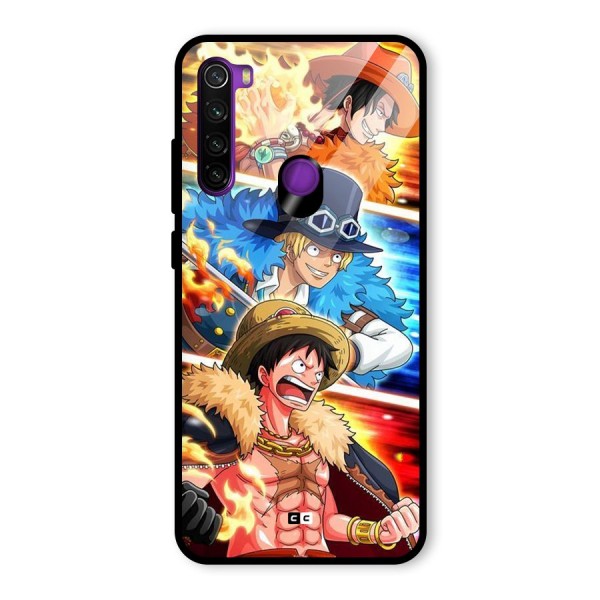 Pirate Brothers Glass Back Case for Redmi Note 8